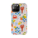 STUBBIE Phone Case for Apple iPhone - Italian Summer Seafood Stubbie