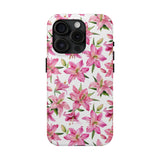 STUBBIE Phone Case for Apple iPhone - Pink Lily Flower Phone Case
