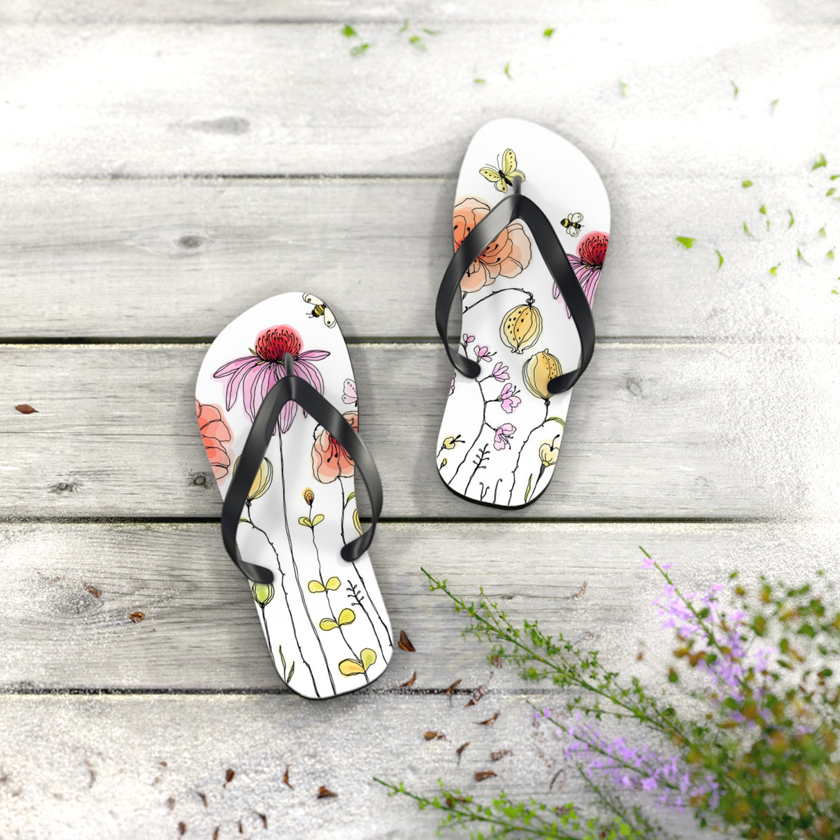 STUBBIE Flip Flops - Flower Garden STUBBIE