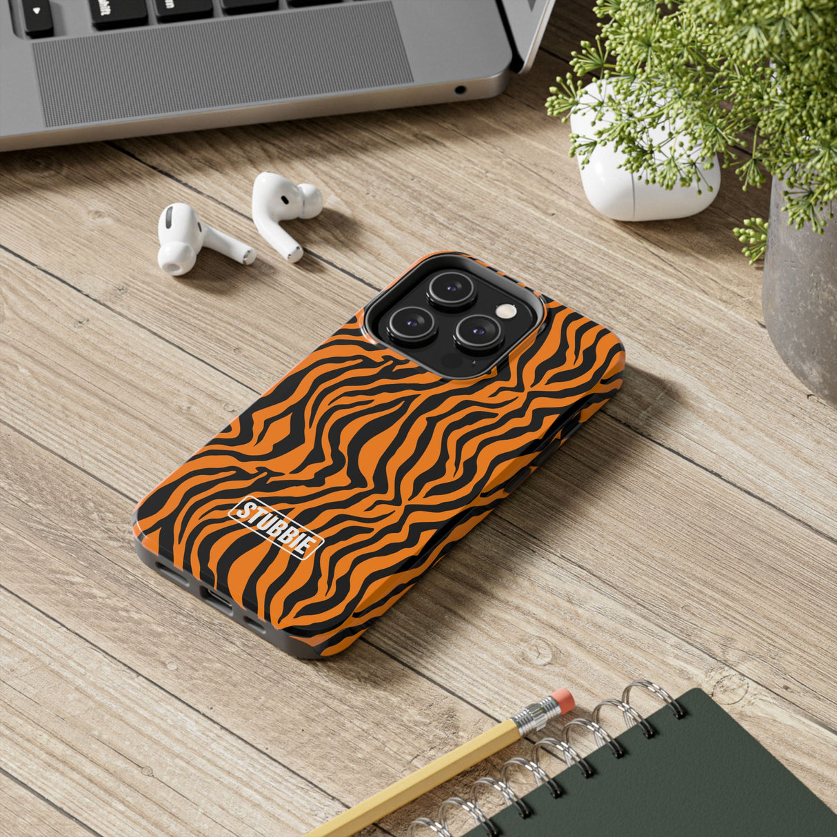 STUBBIE Phone Case for Apple iPhone - Tiger Stripes Stubbie