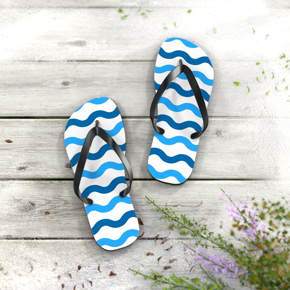 STUBBIE Flip Flops - Rolling Seas STUBBIE