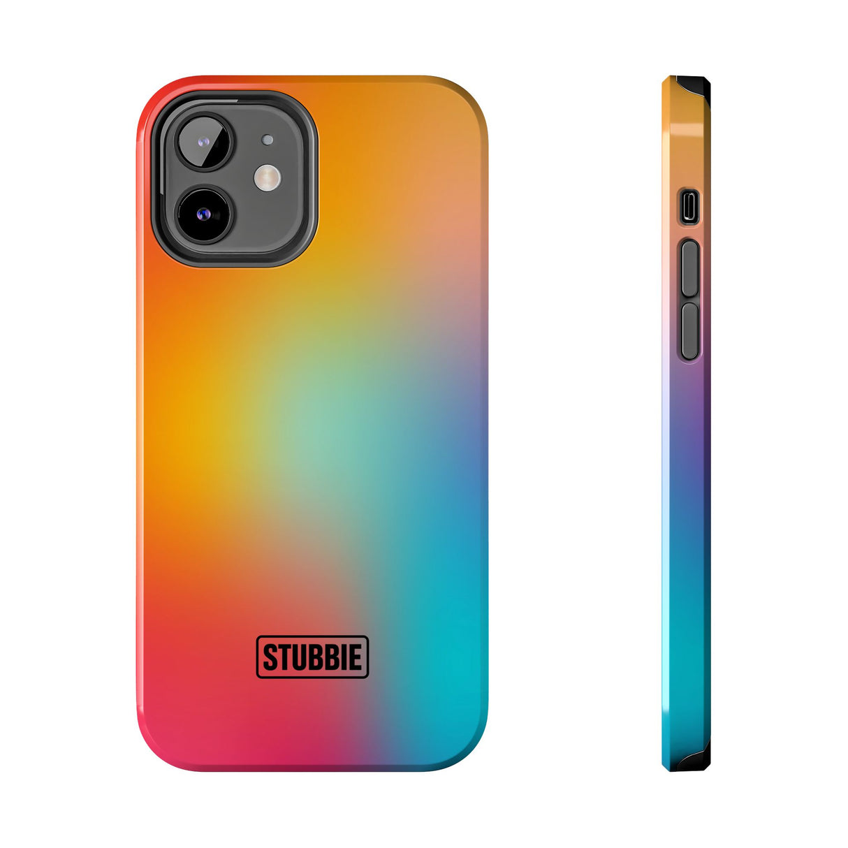 STUBBIE Phone Case for Apple iPhone - Rainbow Blue Stubbie