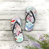 STUBBIE Flip Flops - Travel Stamp STUBBIE