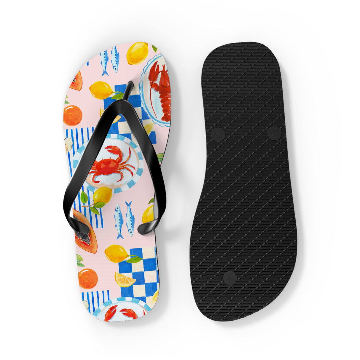 STUBBIE Flip Flops - Italian Summer Seafood STUBBIE