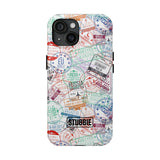 STUBBIE Phone Case for Apple iPhone - Travel Stamp Stubbie