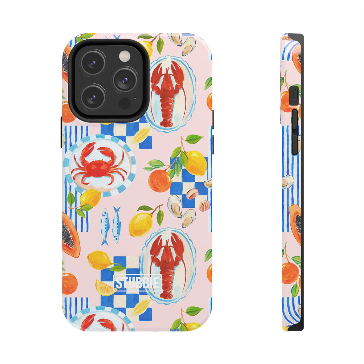 STUBBIE Phone Case for Apple iPhone - Italian Summer Seafood Stubbie