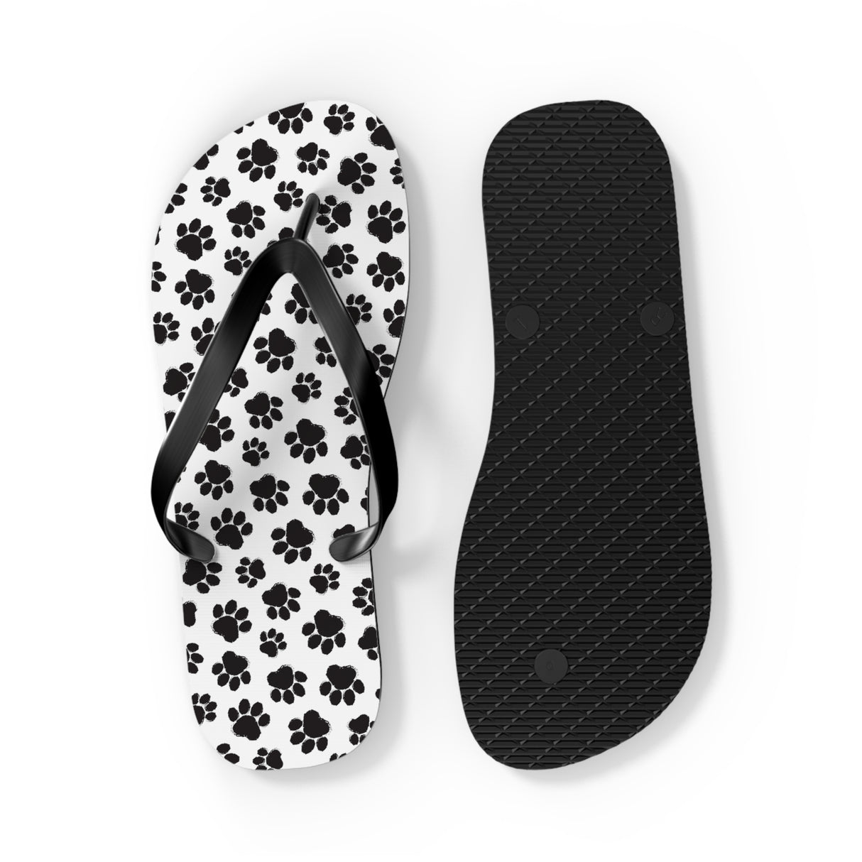 Paw Print Flip Flops