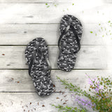 Black Sequin Flip Flops