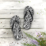 Zebra Flip Flops