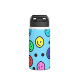 Smiley Face Stainless Steel Water Bottle
