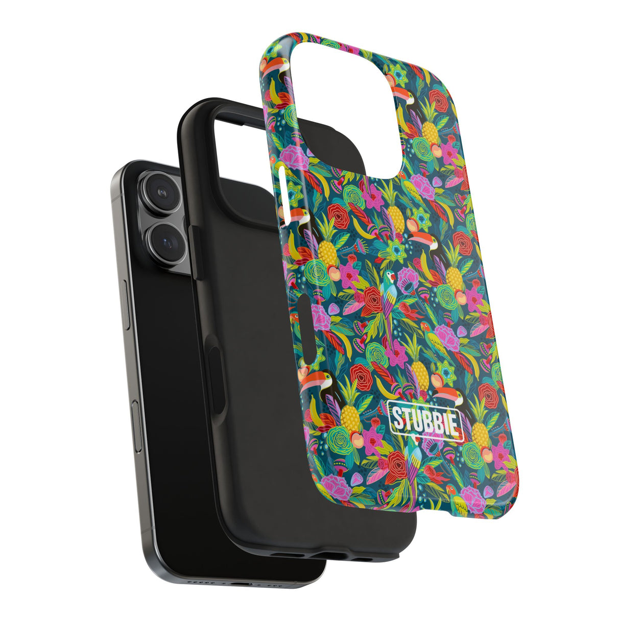 STUBBIE Phone Case for Apple iPhone - Hiding Jungle Birds Stubbie