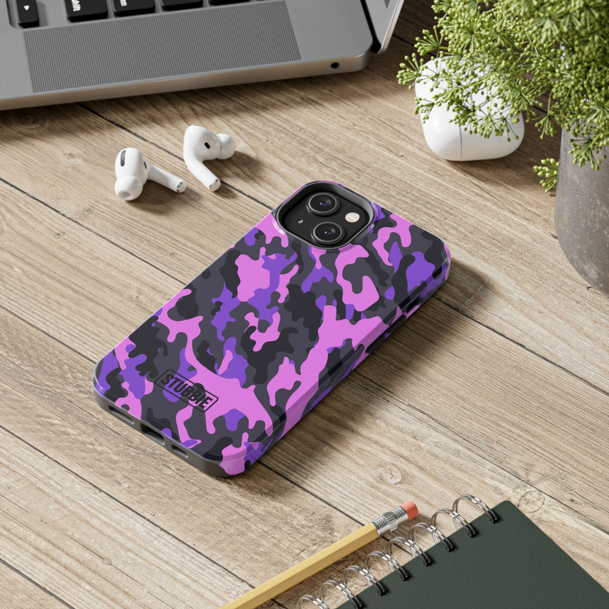 STUBBIE Phone Case for Apple iPhone - Pink Camo Phone Case