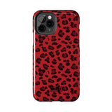 STUBBIE Phone Case for Apple iPhone - Red Leopard Phone Case