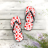 Red Polka Dot Flip Flops