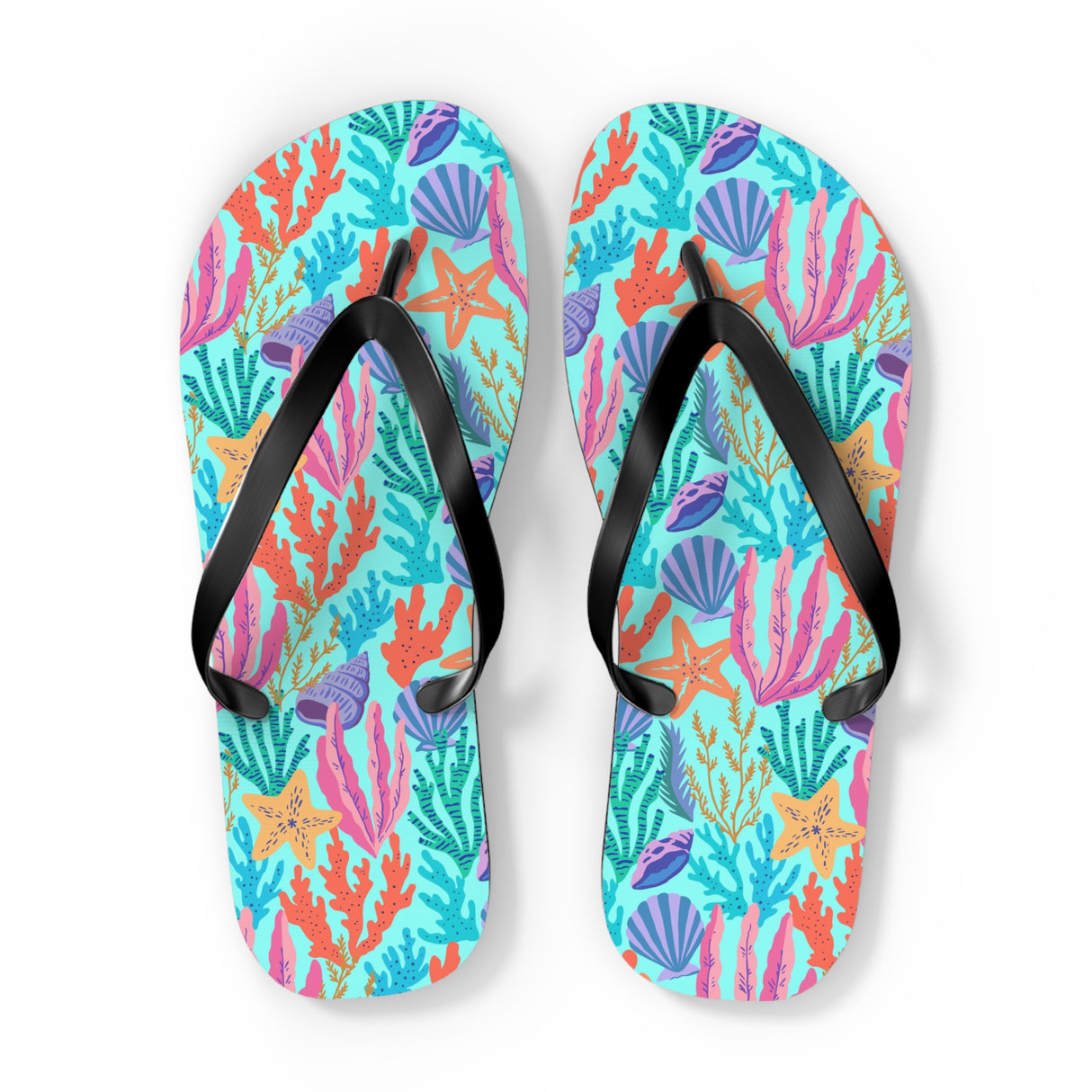Coral Flip Flops