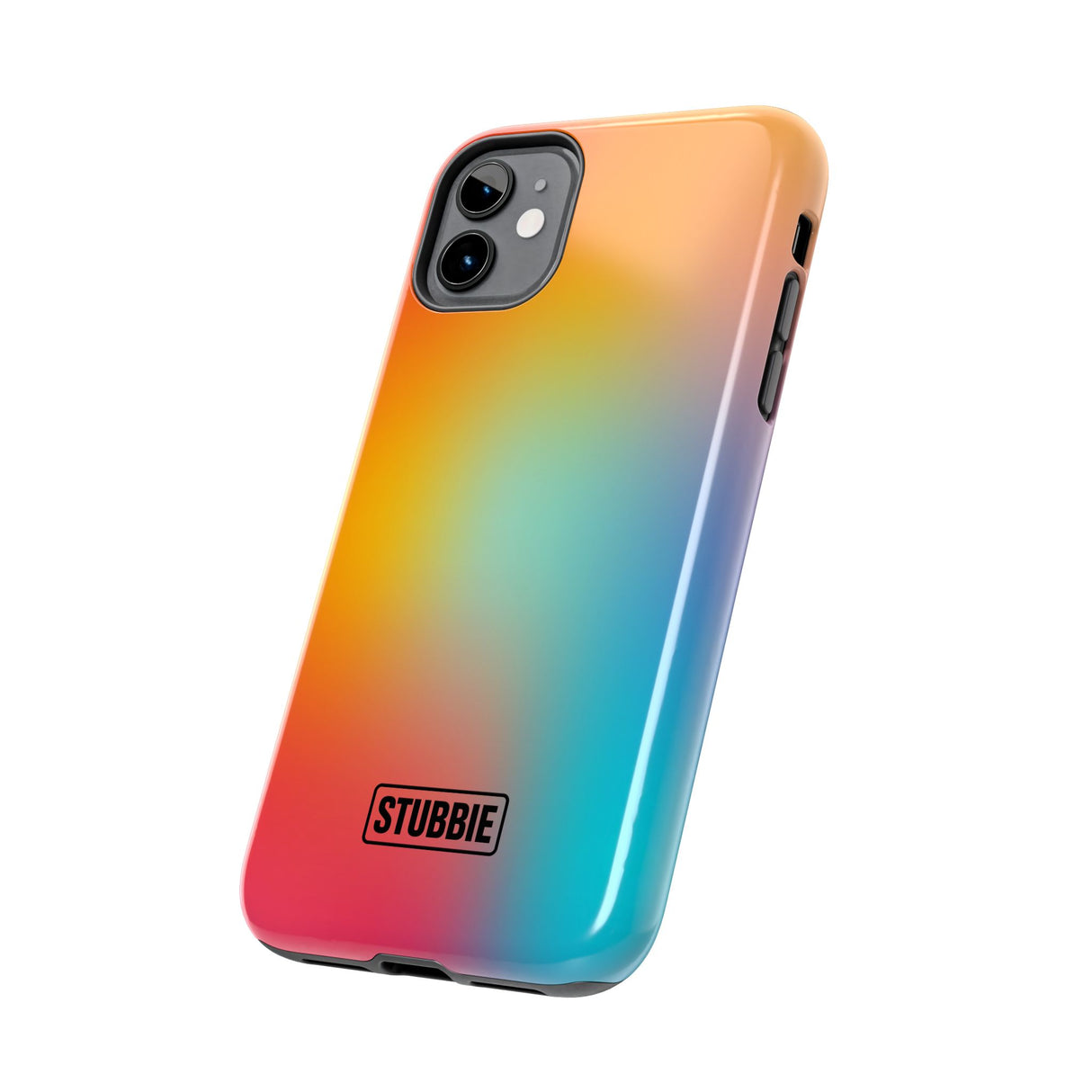 STUBBIE Phone Case for Apple iPhone - Rainbow Blue Stubbie