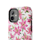 STUBBIE Phone Case for Apple iPhone - Pink Lily Flower Phone Case