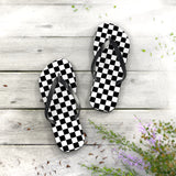 Black Square Flip Flops