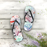 STUBBIE Flip Flops - Travel Stamp STUBBIE