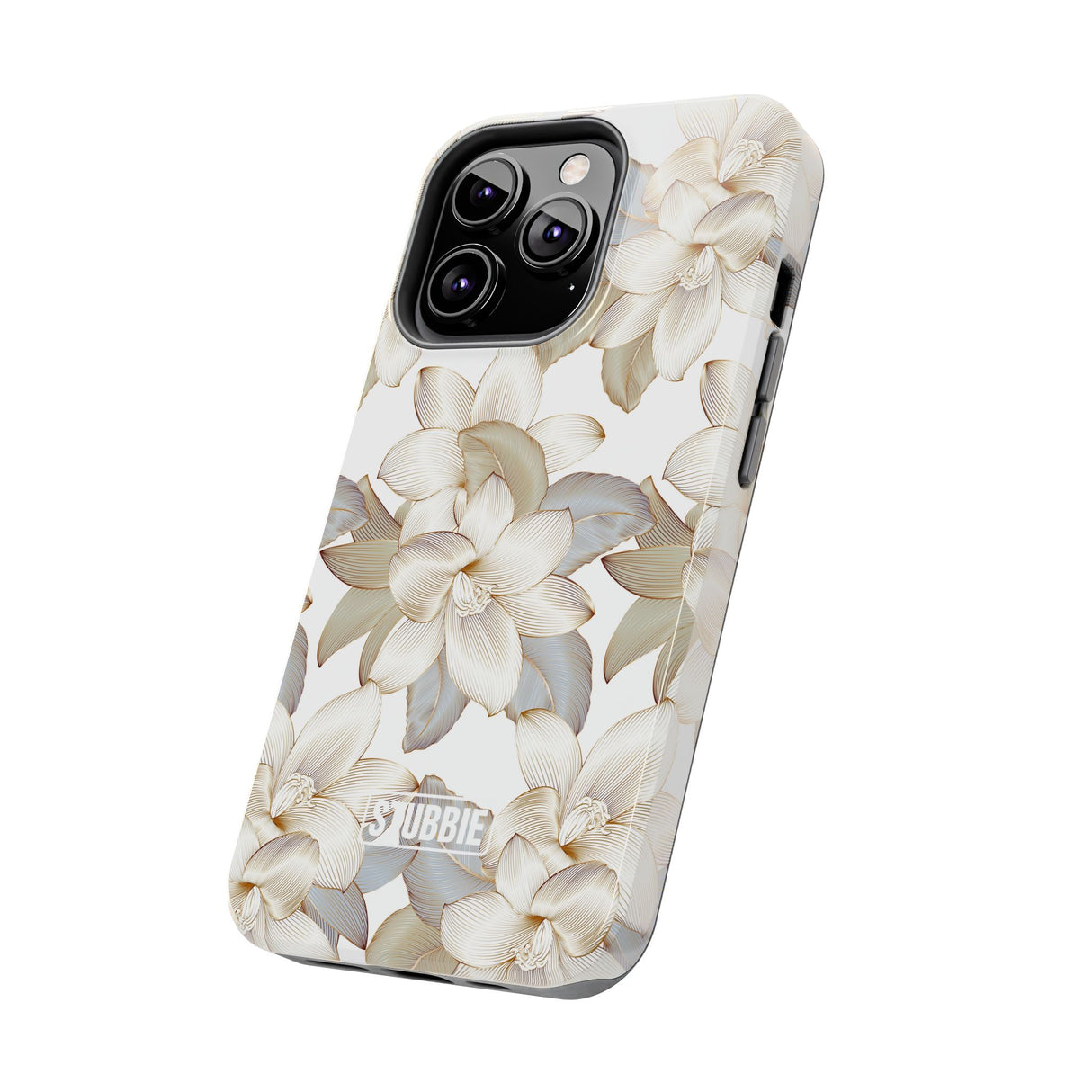 STUBBIE Phone Case for Apple iPhone - White Flowers Phone Case