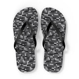 Black Sequin Flip Flops