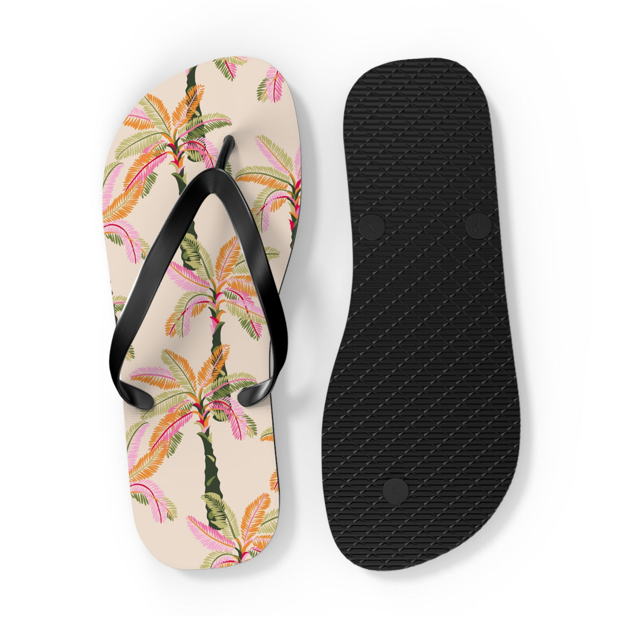 STUBBIE Flip Flops - Pink Palm Tree STUBBIE