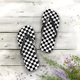 Black Square Flip Flops