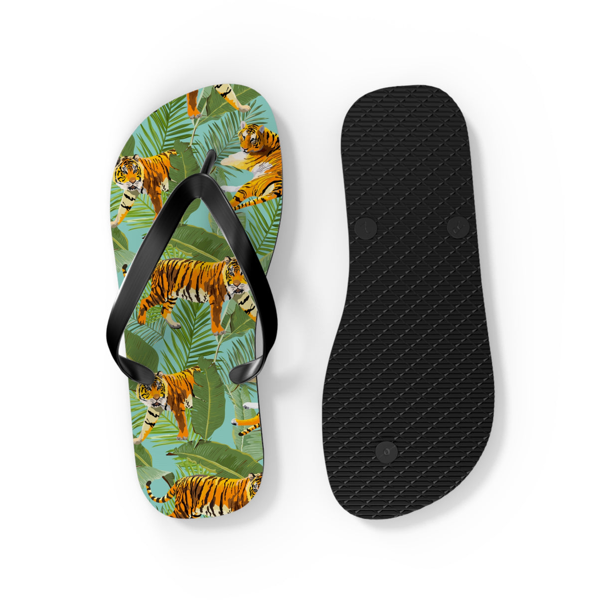 STUBBIE Print Flip Flops - Jungle Tiger STUBBIE