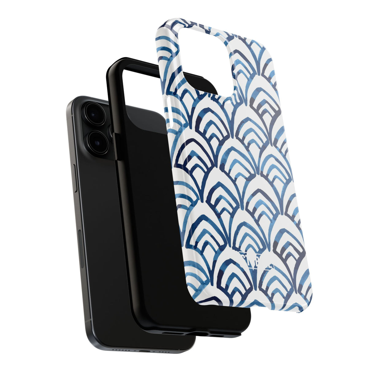 STUBBIE Phone Case for Apple iPhone - Blue Art Deco Phone Case