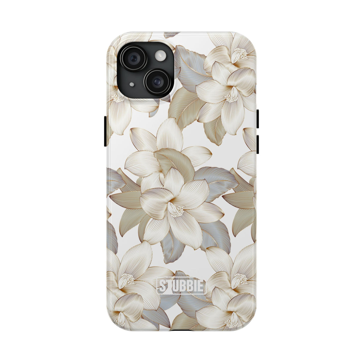 STUBBIE Phone Case for Apple iPhone - White Flowers Phone Case