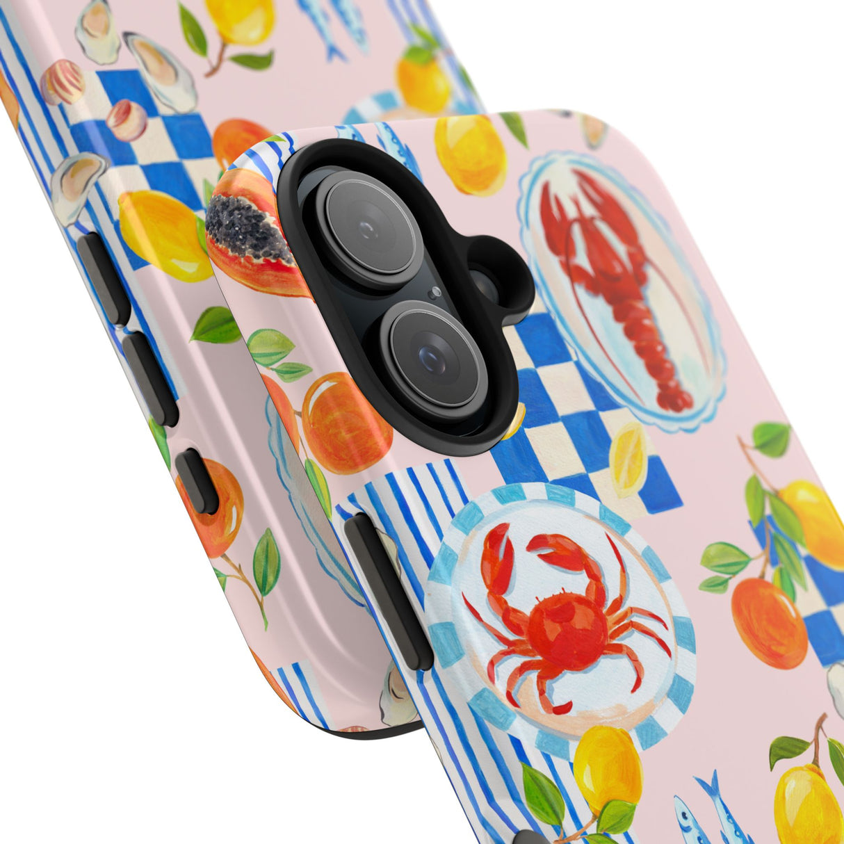 STUBBIE Phone Case for Apple iPhone - Italian Summer Seafood Stubbie