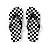 Black Square Flip Flops