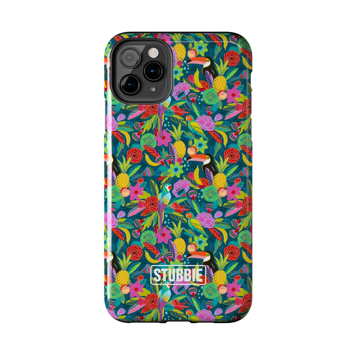 STUBBIE Phone Case for Apple iPhone - Hiding Jungle Birds Stubbie
