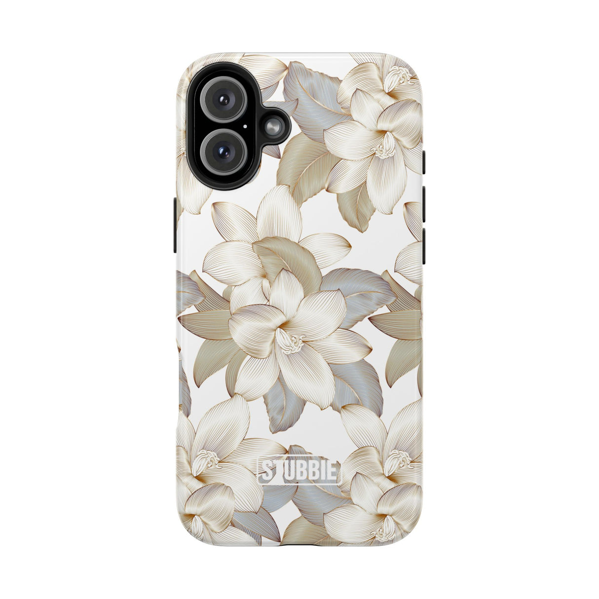 STUBBIE Phone Case for Apple iPhone - White Flowers Phone Case