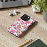 STUBBIE Phone Case for Apple iPhone - Pink Lily Flower Phone Case