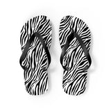 Zebra Flip Flops