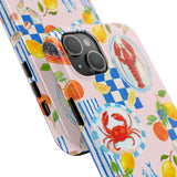 STUBBIE Phone Case for Apple iPhone - Italian Summer Seafood Stubbie