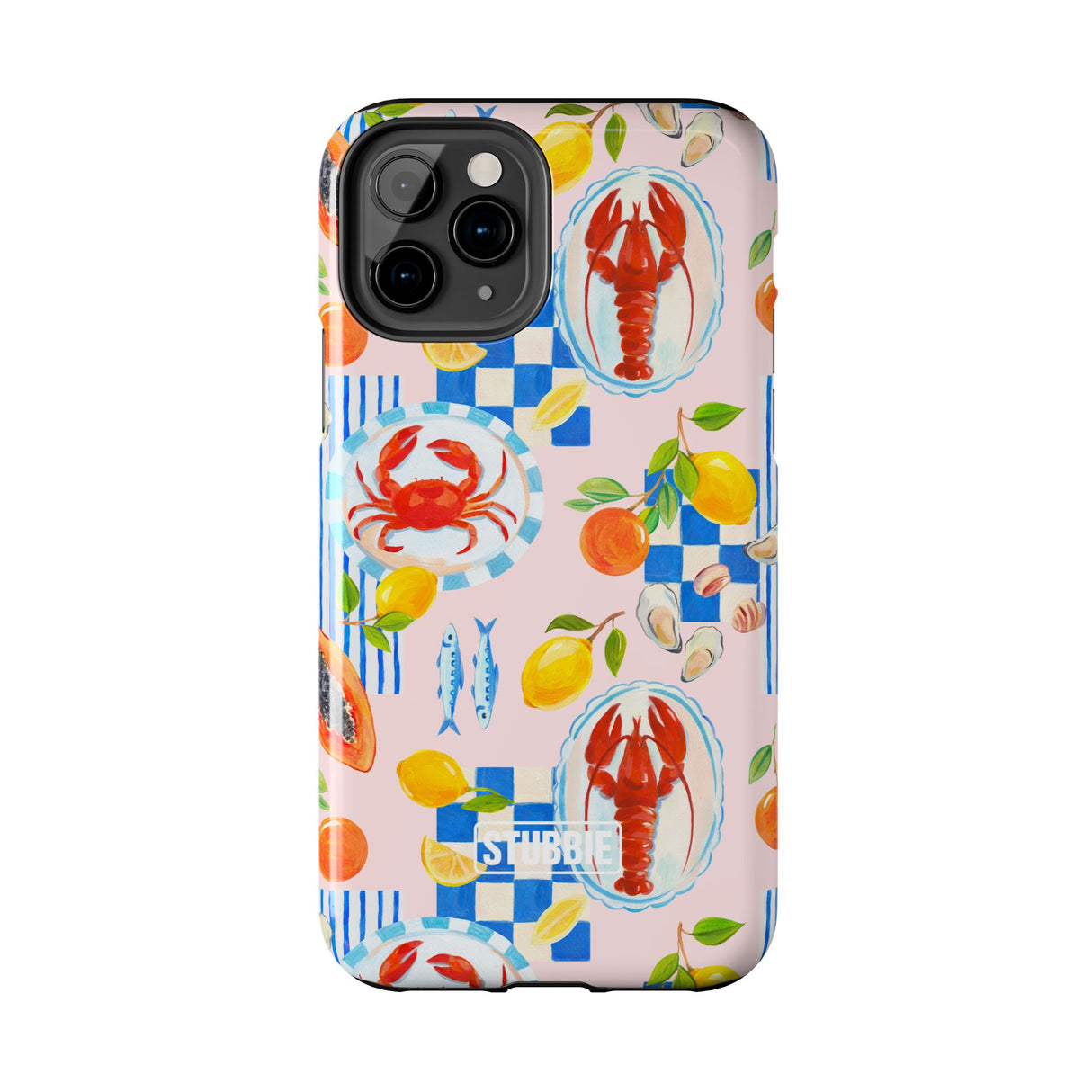 STUBBIE Phone Case for Apple iPhone - Italian Summer Seafood Stubbie