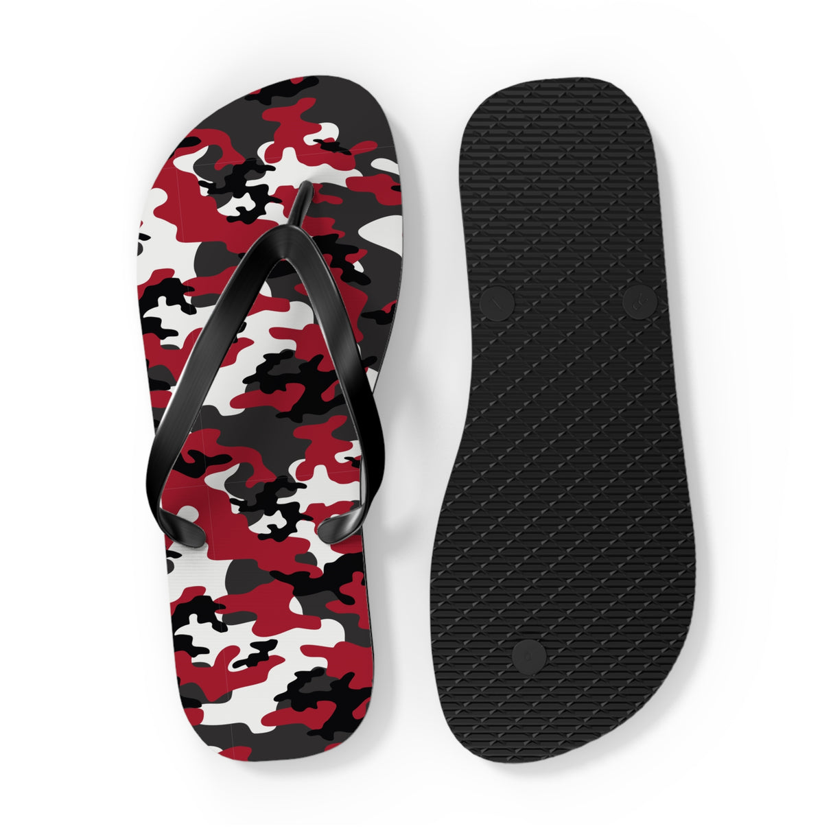 Red Camo Flip Flops
