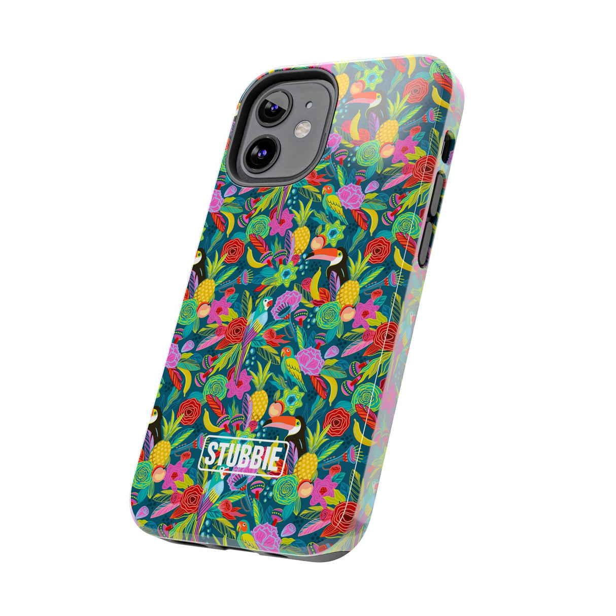 STUBBIE Phone Case for Apple iPhone - Hiding Jungle Birds Stubbie