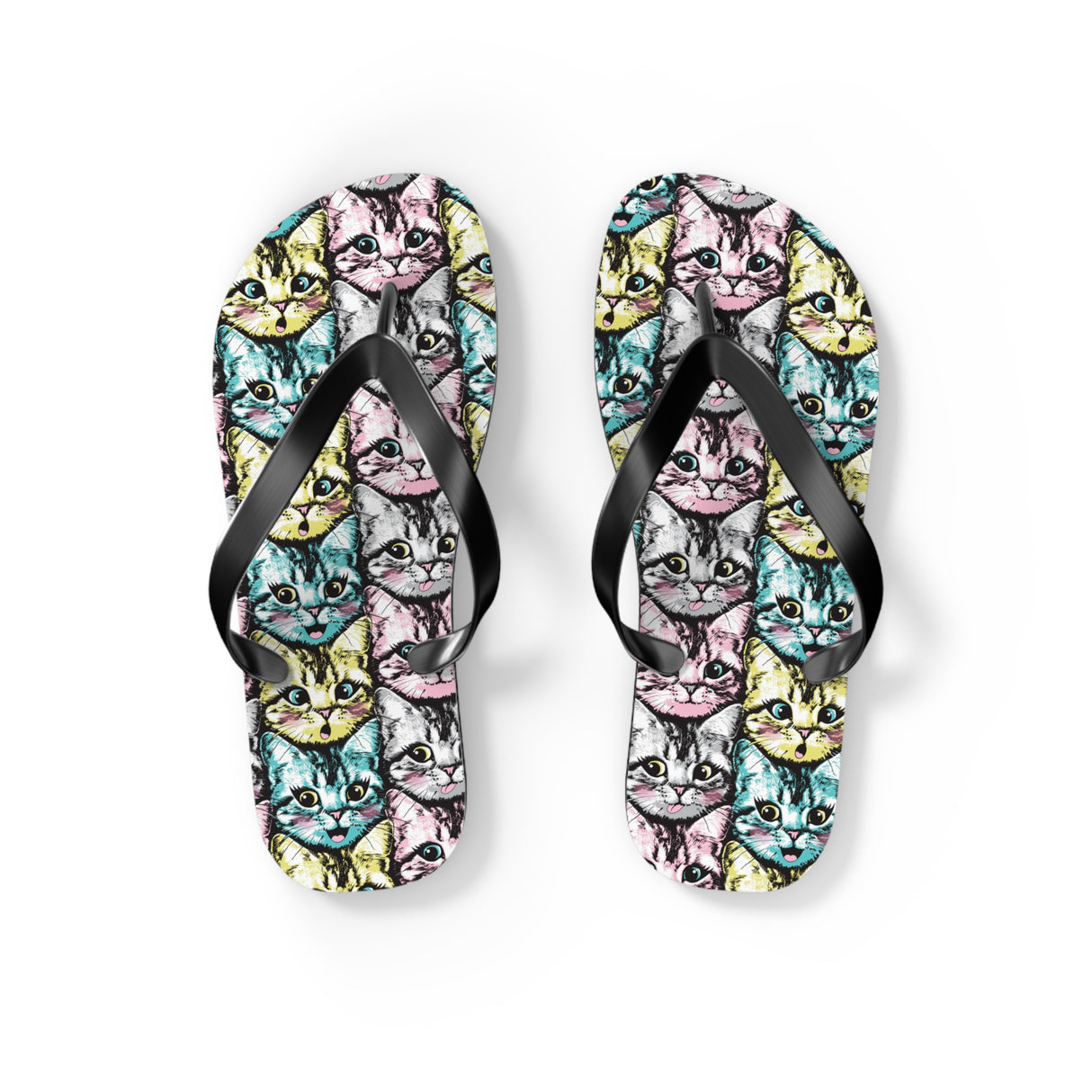 Cute Kitten Flip Flops