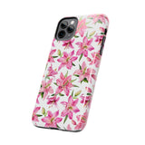 STUBBIE Phone Case for Apple iPhone - Pink Lily Flower Phone Case