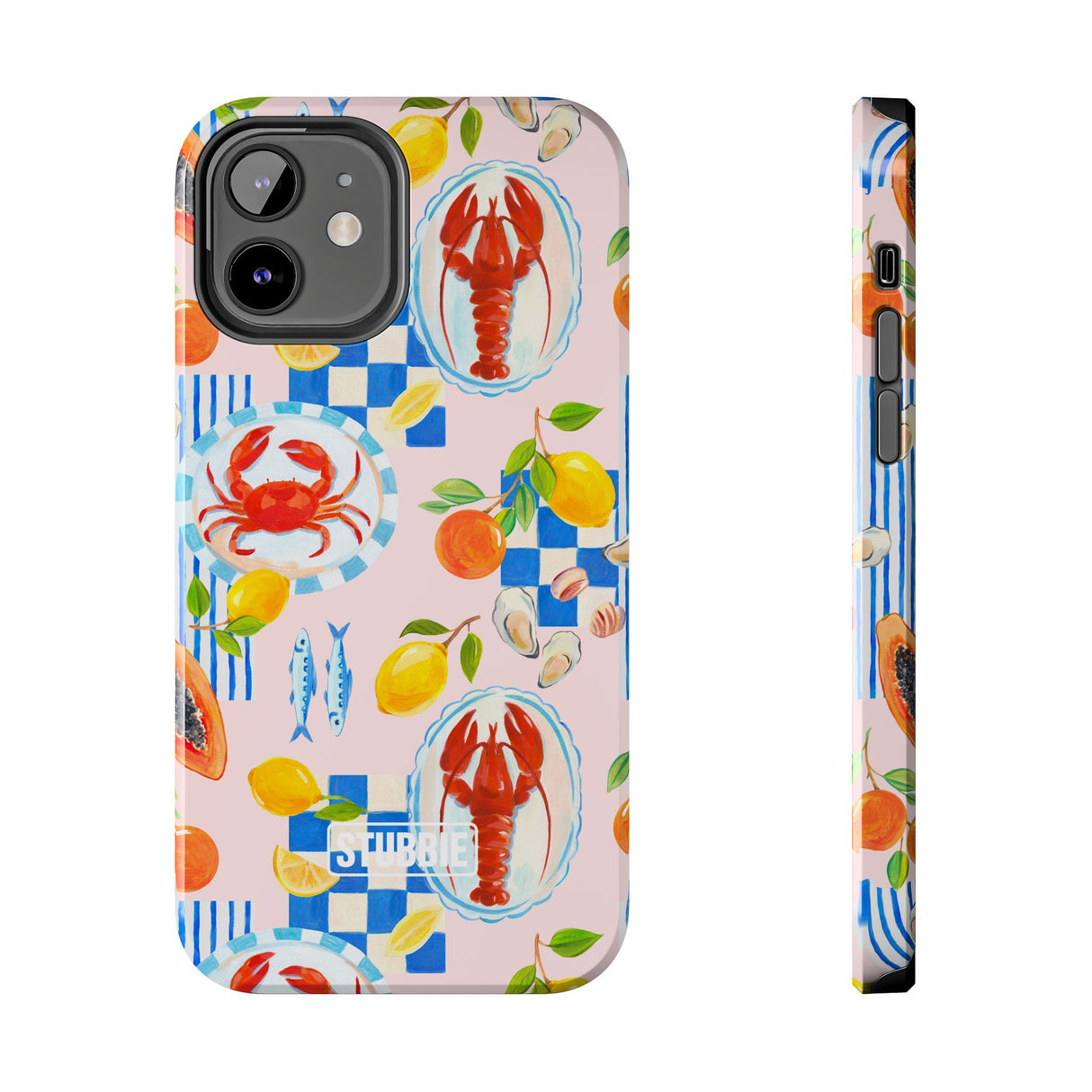 STUBBIE Phone Case for Apple iPhone - Italian Summer Seafood Stubbie
