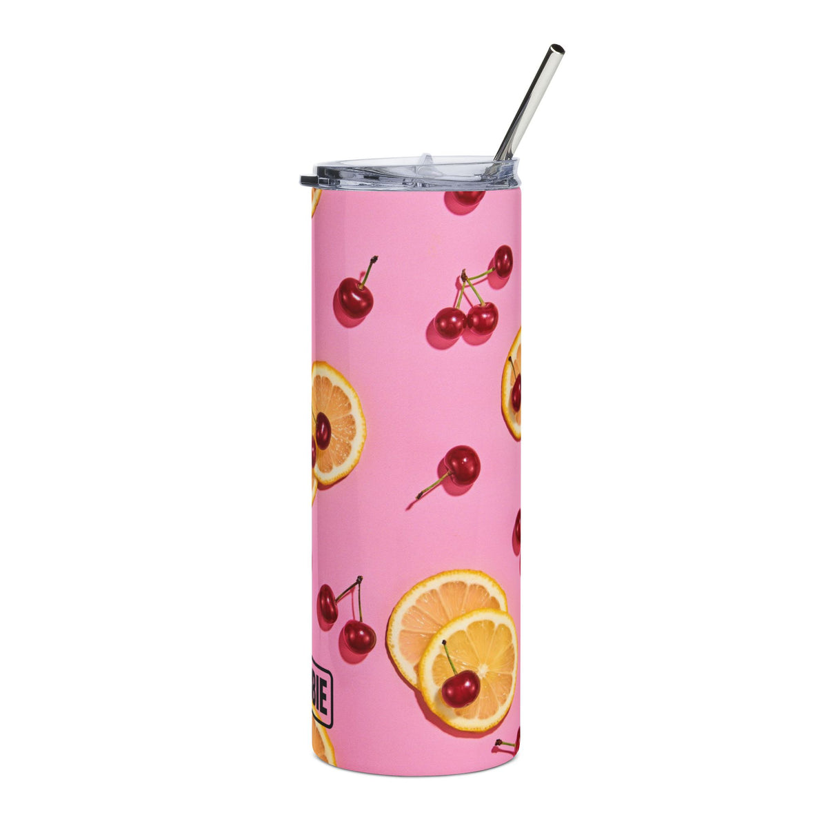 STUBBIE Stainless Steel Tumbler, 20oz - Cherrytastic STUBBIE