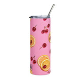 STUBBIE Stainless Steel Tumbler, 20oz - Cherrytastic STUBBIE