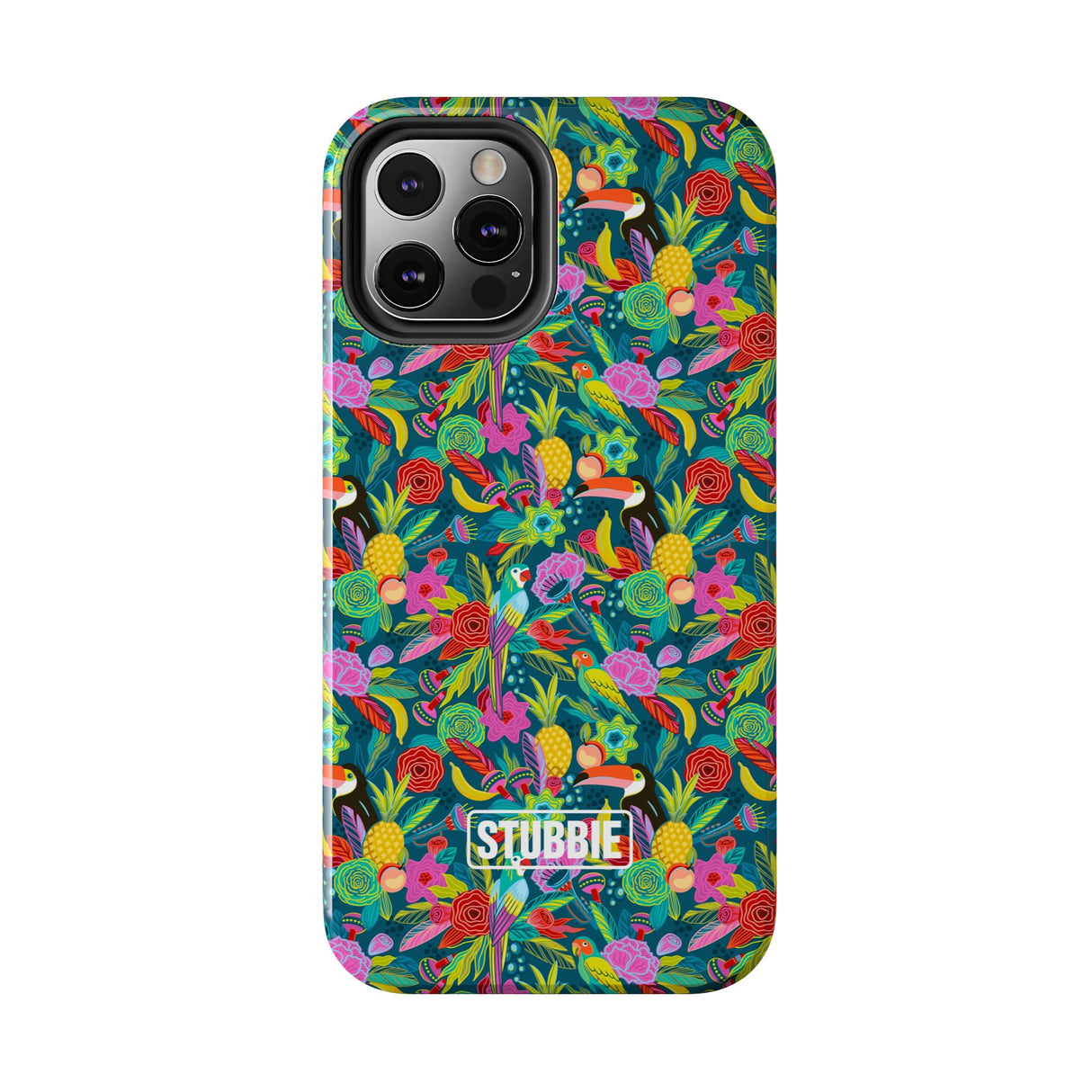 STUBBIE Phone Case for Apple iPhone - Hiding Jungle Birds Stubbie