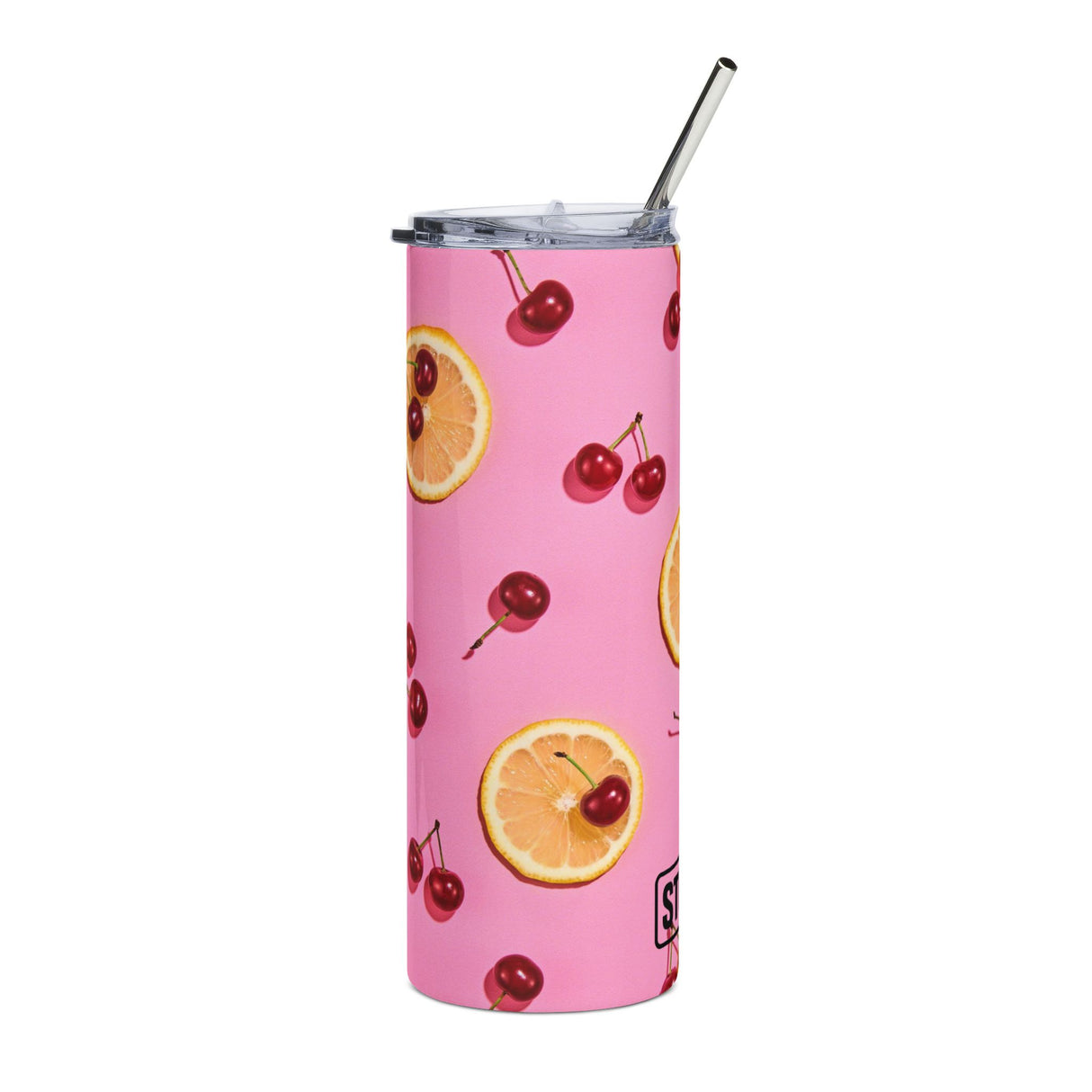 STUBBIE Stainless Steel Tumbler, 20oz - Cherrytastic STUBBIE