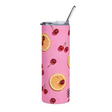 STUBBIE Stainless Steel Tumbler, 20oz - Cherrytastic STUBBIE