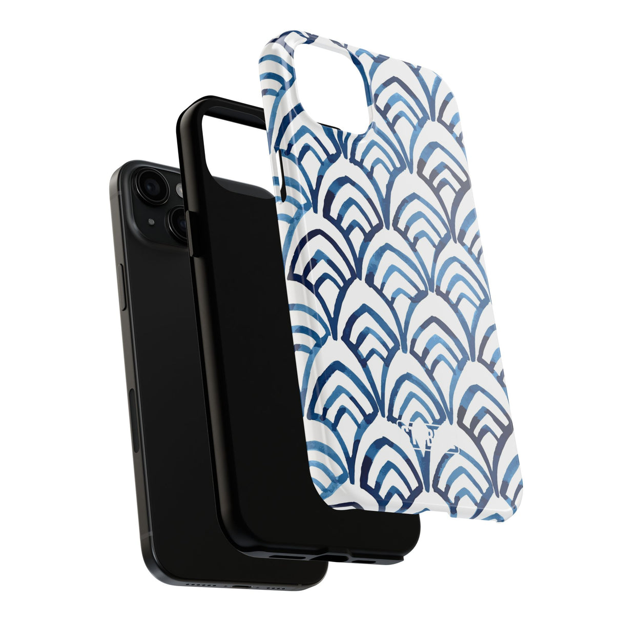 STUBBIE Phone Case for Apple iPhone - Blue Art Deco Phone Case