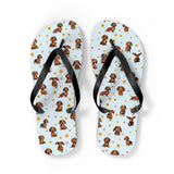 Dachshund Flip Flops